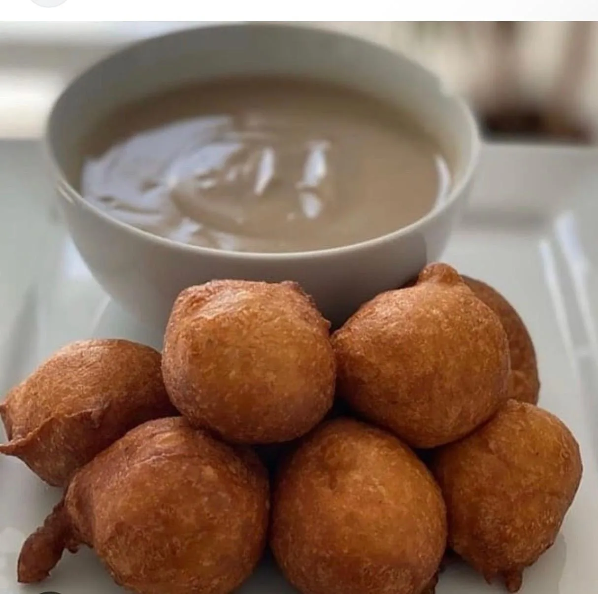 Bofrot with a bowl of koko